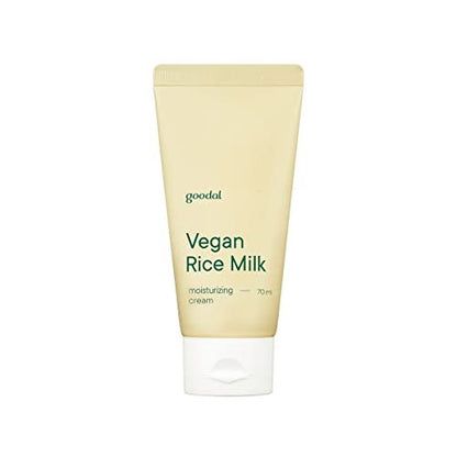 GOODAL Mild Vegan Rice Milk Moisturizing Cream - 2.36 fl oz | Gentle Face Moisturizer for Sensitive Skin