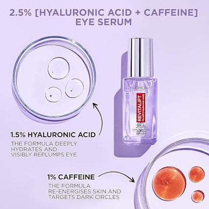 L'Oréal Paris Revitalift Filler Eye Serum – 20 ml Anti-Aging Eye Treatment Avelisse