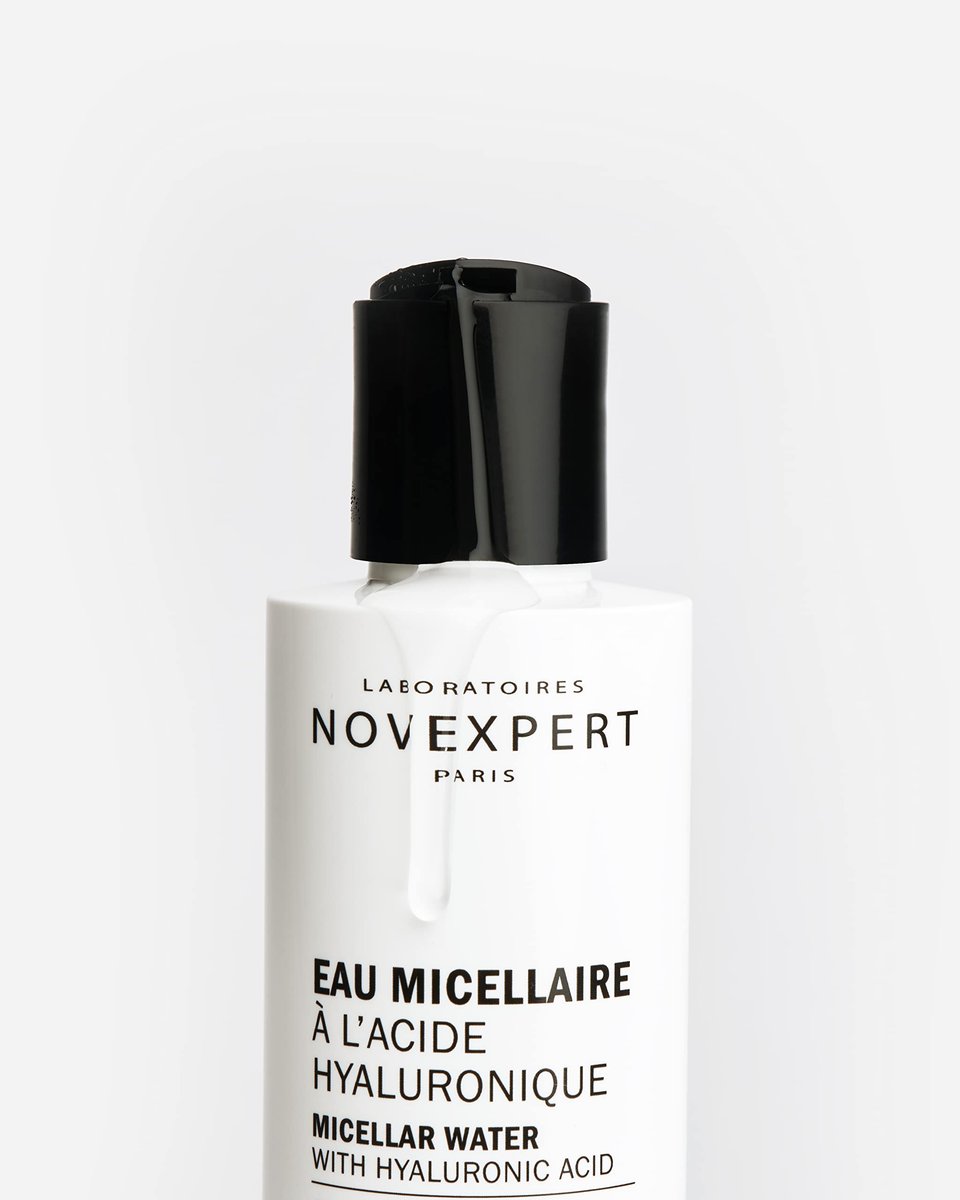 Novexpert Micellar Water Makeup Remover - Anti Aging Facial Cleanser with Hyaluronic Acid, No Rinse Formula for All Skin Types, Hypoallergenic and Vegan, 6.7 oz - görsel 5
