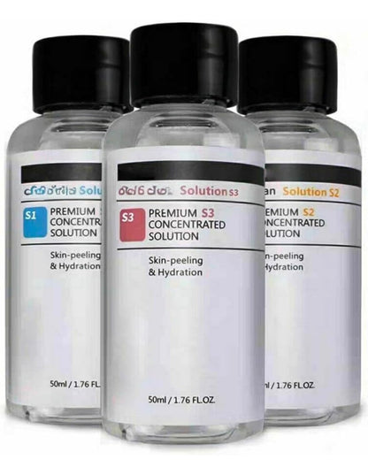 Maani Essence Aqua Hydra Peeling Solution Facial Serum 50ml (Pack of 3) - Concentrated Hydrogen Oxygen Water Beauty