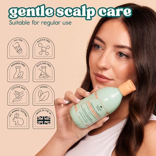 Nature Spell Hair Growth Complex Shampoo, Sulfate & Paraben Free, Nourishing & Strengthening, Infused with Hyaluronic Acid & Vitamin B5, For All Hair Types, Vegan, 10.14 fl oz Avelisse