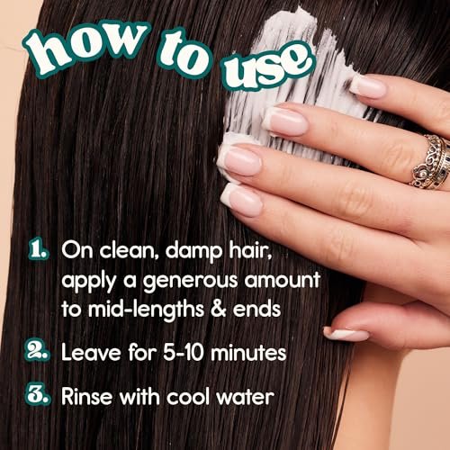 Nature Spell Hair Growth Mask – Deep Conditioner for Dry & Damaged Hair with Hyaluronic Acid, Coconut Oil & Shea Butter, Vegan & Colour Safe, 13.52 Fl Oz Avelisse