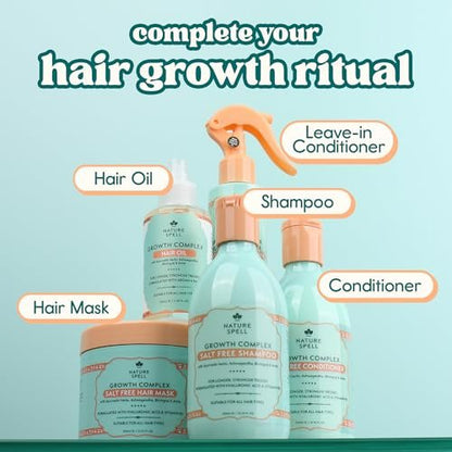 Nature Spell Hair Growth Mask – Deep Conditioner for Dry & Damaged Hair with Hyaluronic Acid, Coconut Oil & Shea Butter, Vegan & Colour Safe, 13.52 Fl Oz Avelisse