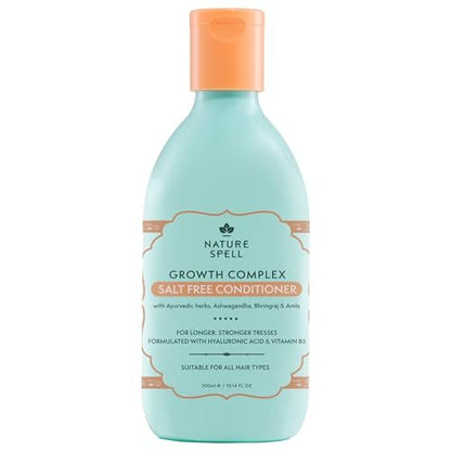 Nature Spell Hair Growth Complex Conditioner - Sulfate & Paraben Free, Nourishing & Strengthening with Hyaluronic Acid & Vitamin B5, Vegan, 10.14 fl oz Avelisse