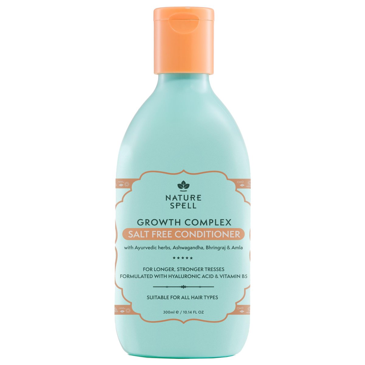 Nature Spell Hair Growth Complex Conditioner - Sulfate & Paraben Free, Nourishing & Strengthening with Hyaluronic Acid & Vitamin B5, Vegan, 10.14 fl oz Avelisse