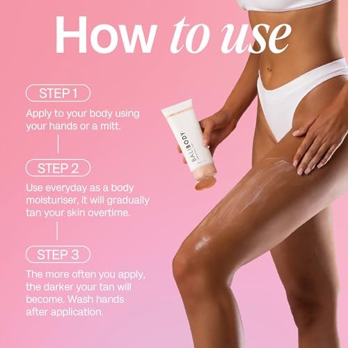 Bali Body Gradual Tan 2-in-1 Ultra Moisturizing Body Lotion for Women with Extremely Dry Skin, Hydrating Natural Self Tanner, Non-Greasy & Streak-Free Moisturizer, Cruelty-Free (200 ml/6.7 fl oz) - görsel 14