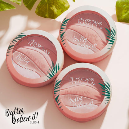 Physicians Formula Butter Believe It Blush - Pink Sands | Murumuru Butter Blush Powder for Sensitive Skin | Dermatologist & Clinically Tested Avelisse