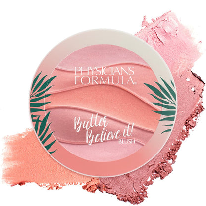 Physicians Formula Butter Believe It Blush - Pink Sands | Murumuru Butter Blush Powder for Sensitive Skin | Dermatologist & Clinically Tested Avelisse