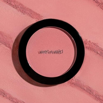 wet n wild Color Icon Blush - Pearlescent Pink, Matte Natural Sheer Glow, Infused with Jojoba Oil, Cruelty-Free & Vegan