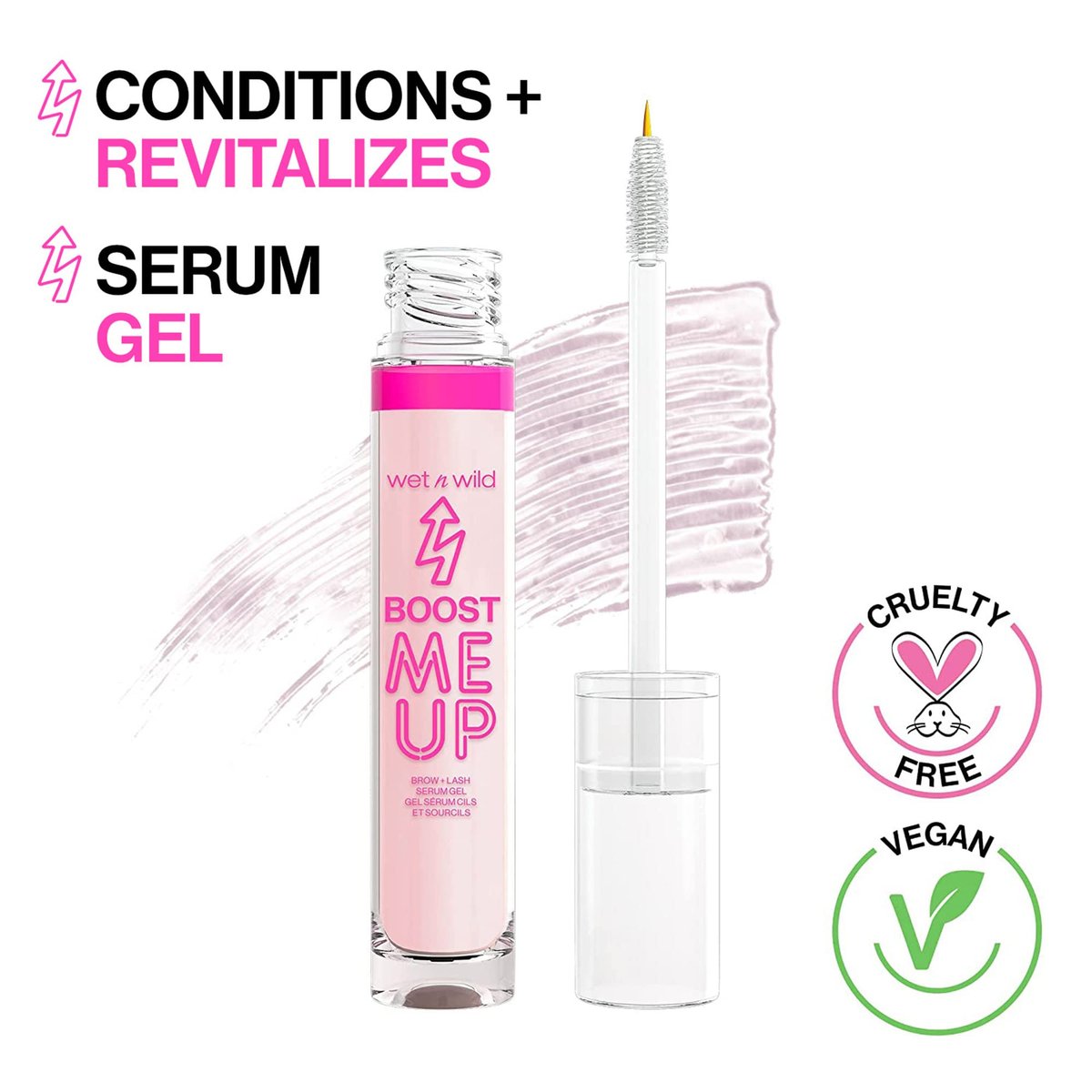wet n wild Boost Me Up Brow and Lash Growth Enhancing Serum – Clear, 0.16 Fl Oz - görsel 7