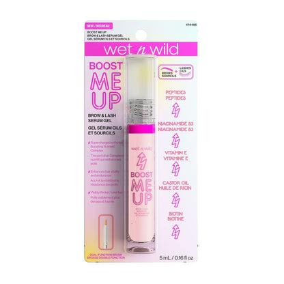 wet n wild Boost Me Up Brow and Lash Growth Enhancing Serum – Clear, 0.16 Fl Oz