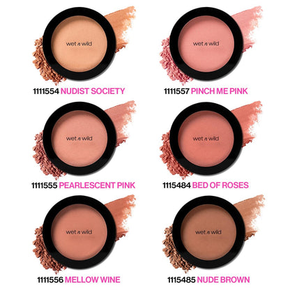 wet n wild Color Icon Blush - Pinch Me Pink - Matte & Natural Glow - Vegan & Cruelty-Free