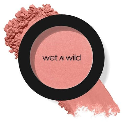 wet n wild Color Icon Blush - Pinch Me Pink - Matte & Natural Glow - Vegan & Cruelty-Free