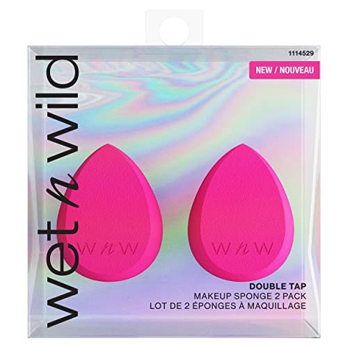 wet n wild Double Tap Makeup Sponge Set - 2 Pack Foundation Blending Beauty Sponge for Liquid, Cream, and Powder - Vegan & Cruelty Free - görsel 2