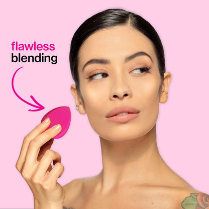 wet n wild Double Tap Makeup Sponge Set - 2 Pack Foundation Blending Beauty Sponge for Liquid, Cream, and Powder - Vegan & Cruelty Free