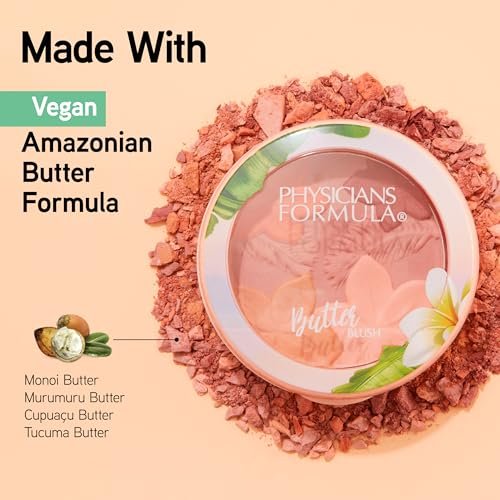 Physicians Formula Matte Monoi Butter Blush in Mauvy Mattes - Dermatologist Tested, Strawberry Jam - görsel 4