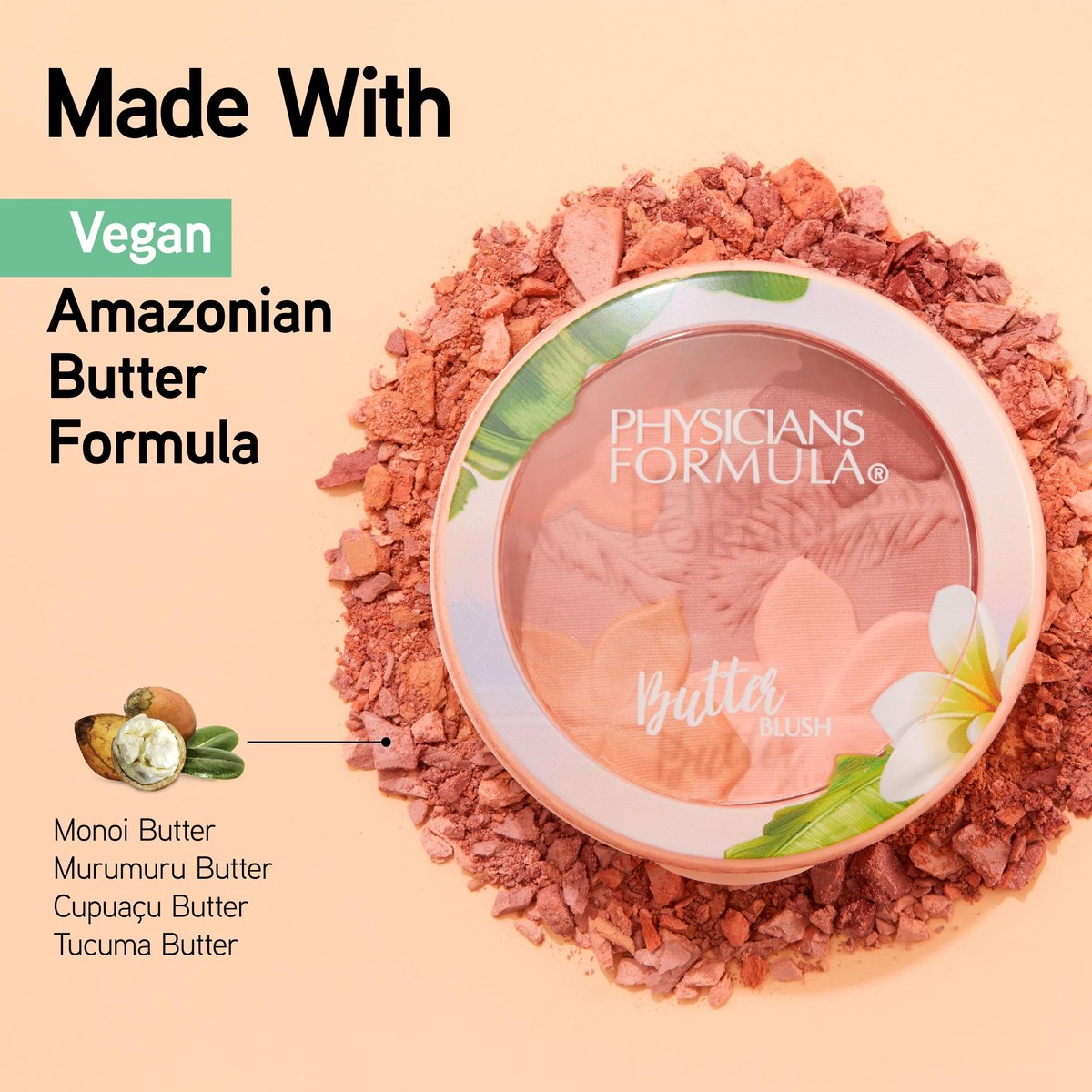Physicians Formula Matte Monoi Butter Blush in Mauvy Mattes - Dermatologist Tested, Strawberry Jam - görsel 3