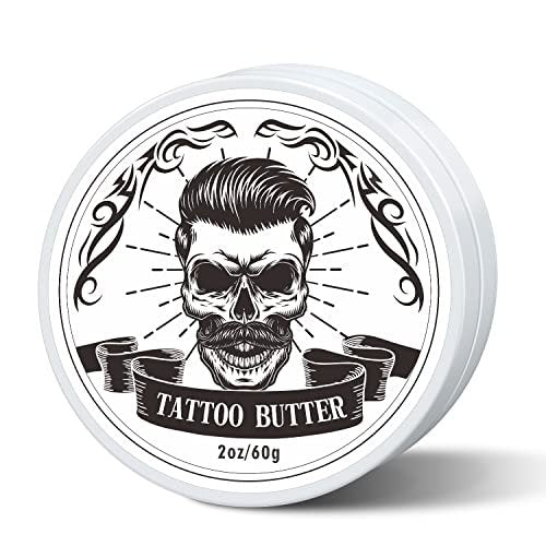 FUNAN Tattoo Butter Aftercare Cream – Natural Tattoo Care Balm for Before, During, and After the Tattoo Process (2 oz) - görsel 2