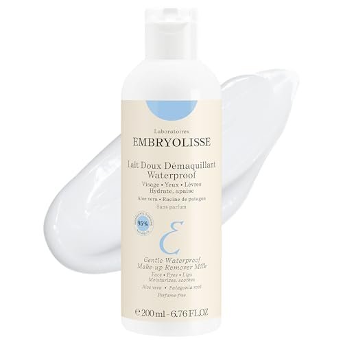 Embryolisse Gentle Waterproof Make-up Remover Milk 4-in-1 Hydrating Facial Cleanser for Sensitive Skin with Aloe Vera & Shea Butter, 6.76 Fl Oz - görsel 2