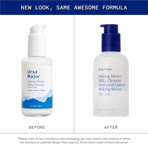 Ursa Major Making Moves Milky Cleanser – Natural, Vegan & Cruelty-Free Daily Non-Foaming Cleanser for Normal to Dry & Sensitive Skin – 4 oz Avelisse