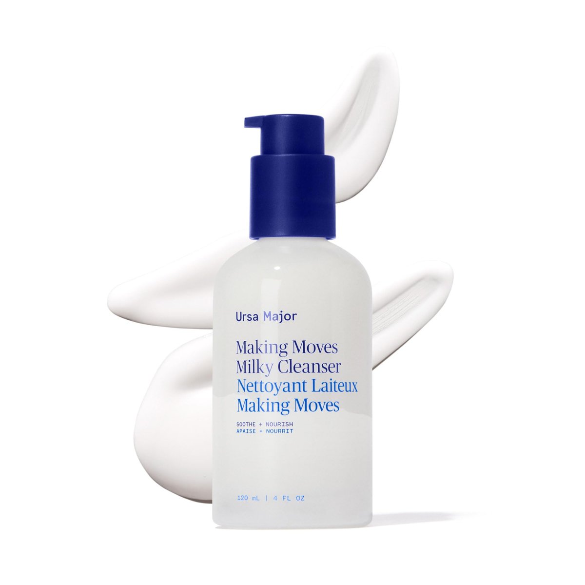 Ursa Major Making Moves Milky Cleanser – Natural, Vegan & Cruelty-Free Daily Non-Foaming Cleanser for Normal to Dry & Sensitive Skin – 4 oz Avelisse