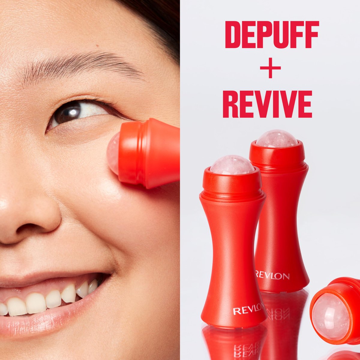 Revlon Skin Reviving Roller with Rose Quartz - All-Day Facial Brightening & Reviving Tool - görsel 8