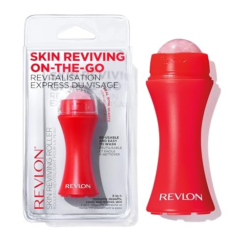 Revlon Skin Reviving Roller with Rose Quartz - All-Day Facial Brightening & Reviving Tool - görsel 1