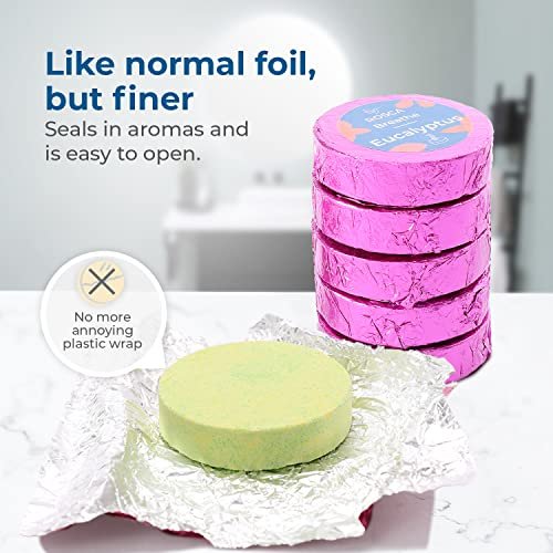 ROSCA Eucalyptus & Mint Shower Steamers - 12 Aromatherapy Shower Steamers with Essential Oils - Stress Relief Fizzies - Relaxation Gifts for Women and Men Avelisse