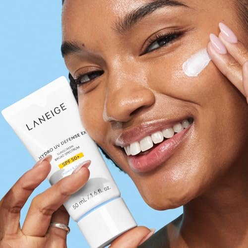 LANEIGE Hydro UV Defense Sunscreen SPF 50+ – Korean Broad Spectrum Sun Protection, Hypoallergenic, No White Cast Avelisse