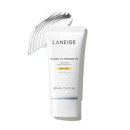 LANEIGE Hydro UV Defense Sunscreen SPF 50+ – Korean Broad Spectrum Sun Protection, Hypoallergenic, No White Cast Avelisse