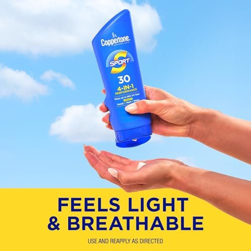 Coppertone Sport Sunscreen Lotion SPF 30 Twin Pack - Sweat & Water Resistant, Oxybenzone Free, 7 Fl Oz (Pack of 2) - görsel 14
