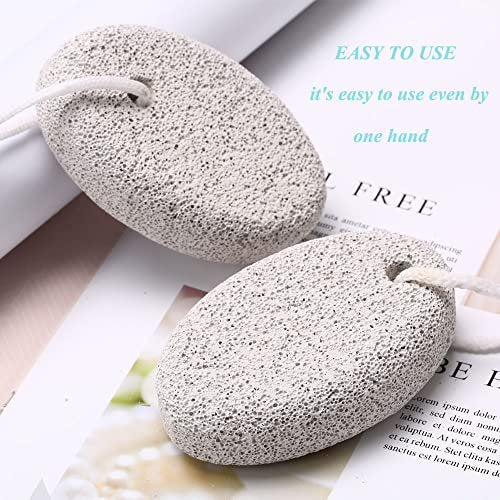 4-Pack Natural Pumice Stone for Feet - Borogo Lava Pedicure Tools, Hard Skin & Callus Remover for Feet, Hands, Heels, Elbows - görsel 11
