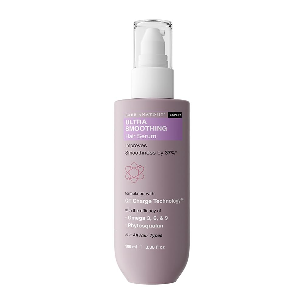 Bare Anatomy Ultra Smoothing Hair Serum – Carbohydrate Complex & Niacinamide for Smooth, Shiny Hair – Dry & Frizzy Hair Solution – 100 ml Avelisse