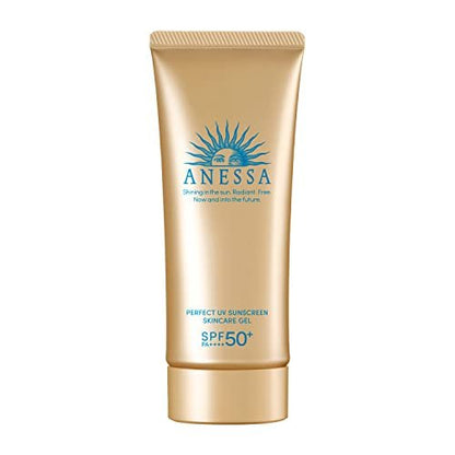 Anessa Perfect UV Skin Care Gel N Sunscreen 2022 Model – Fruity Floral Scent, SPF 50+ PA++++, 3.1 oz (90 g) Avelisse