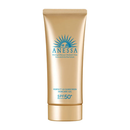 Anessa Perfect UV Skin Care Gel N Sunscreen 2022 Model – Fruity Floral Scent, SPF 50+ PA++++, 3.1 oz (90 g) Avelisse