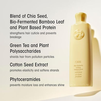 Oribe Hair Alchemy Fortifying Treatment Serum | Strengthening Leave-In Hair Serum with Heat Protection, 5.9 oz Avelisse
