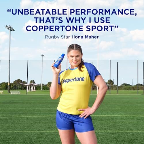 Coppertone Sport Sunscreen SPF 50 Spray & SPF 40 Stick Bundle, Sweat & Water Resistant Sunblock for Face & Body Avelisse