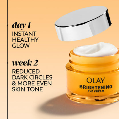 Olay Brightening Eye Cream with Vitamin C, Peptides & Vitamin B3 - Fragrance-Free Hydrating Under Eye Cream for Dark Circles & Dull Skin, 0.5 oz Avelisse