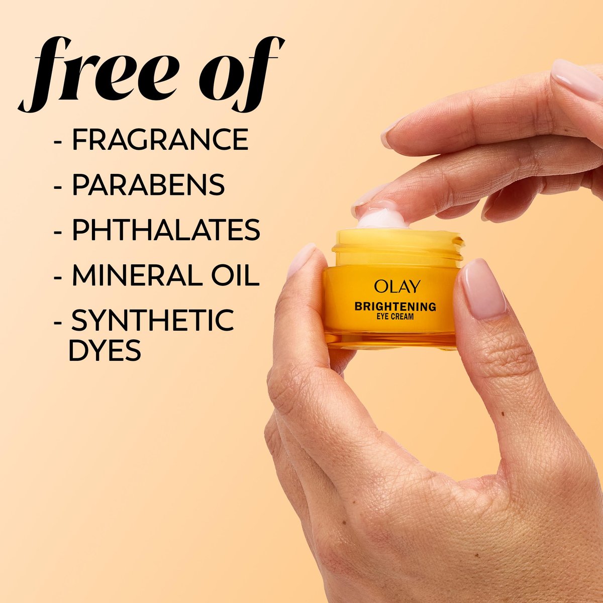 Olay Brightening Eye Cream with Vitamin C, Peptides & Vitamin B3 - Fragrance-Free Hydrating Under Eye Cream for Dark Circles & Dull Skin, 0.5 oz Avelisse
