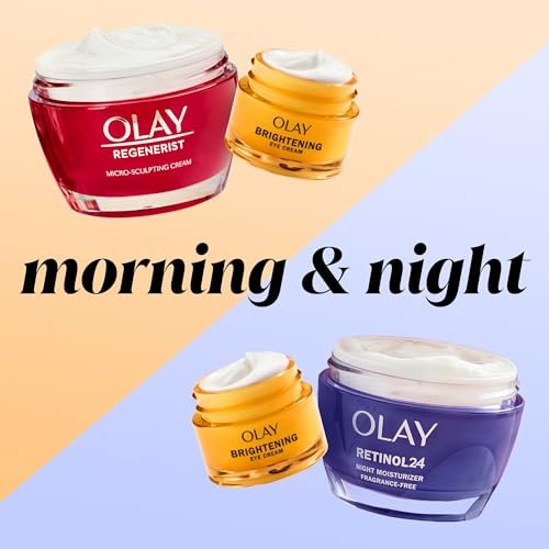 Olay Brightening Eye Cream with Vitamin C, Peptides & Vitamin B3 - Fragrance-Free Hydrating Under Eye Cream for Dark Circles & Dull Skin, 0.5 oz Avelisse