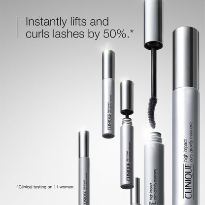 Clinique High Impact Zero Gravity Tubing Mascara – Length, Curling, Smudge Resistant & Non-Flaking, 0.27 Fl Oz (Black)