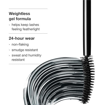 Clinique High Impact Zero Gravity Tubing Mascara – Length, Curling, Smudge Resistant & Non-Flaking, 0.27 Fl Oz (Black)