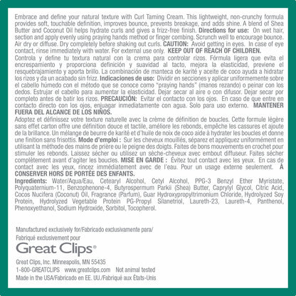 GREAT CLIPS Solutions Curl Taming Cream – 6 oz – Enhance & Define Curls for a Tame, Polished Look Avelisse