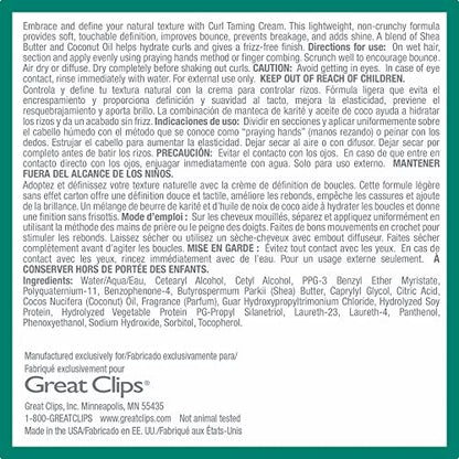 GREAT CLIPS Solutions Curl Taming Cream – 6 oz – Enhance & Define Curls for a Tame, Polished Look Avelisse