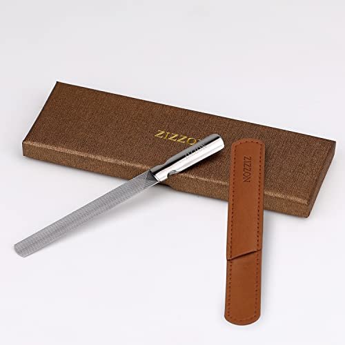 ZIZZON Professional Stainless Steel Nail Files Double Sided - Heavy Duty Reusable Manicure Filer for Natural Nails, Home Salon or Travel - görsel 12