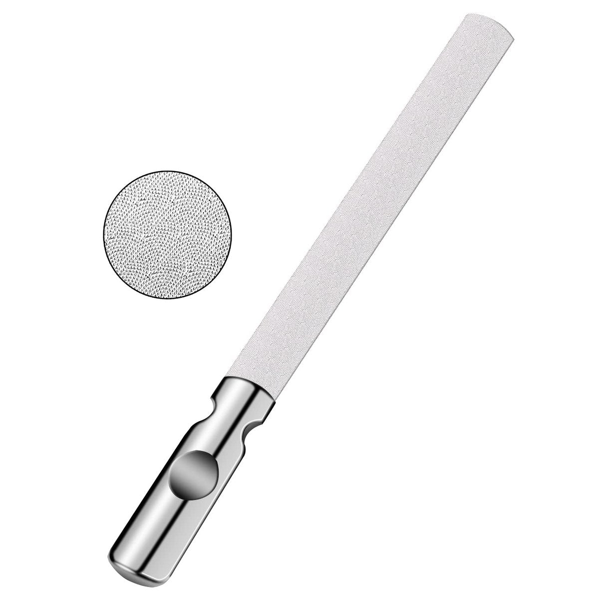 ZIZZON Professional Stainless Steel Nail Files Double Sided - Heavy Duty Reusable Manicure Filer for Natural Nails, Home Salon or Travel - görsel 5