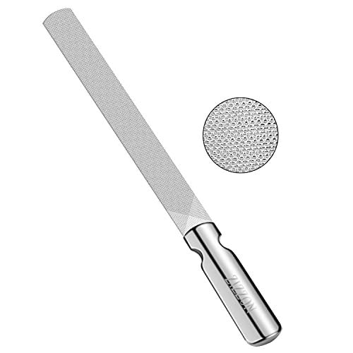 ZIZZON Professional Stainless Steel Nail Files Double Sided - Heavy Duty Reusable Manicure Filer for Natural Nails, Home Salon or Travel - görsel 4
