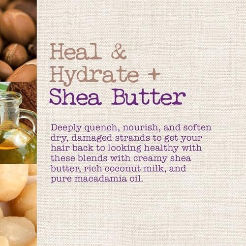 Maui Moisture Heal & Hydrate + Shea Butter Shampoo & Conditioner Bundle for Dry, Damaged Waves & Curls, Silicone-Free, 2 x 13 fl. oz - görsel 4