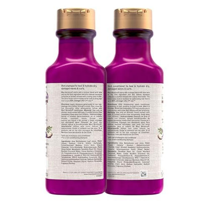 Maui Moisture Heal & Hydrate + Shea Butter Shampoo & Conditioner Bundle for Dry, Damaged Waves & Curls, Silicone-Free, 2 x 13 fl. oz