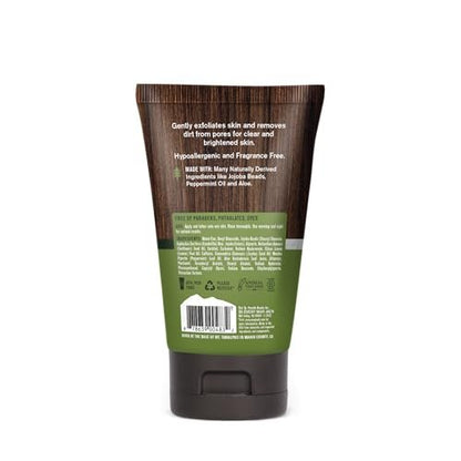 Every Man Jack Gentle Exfoliating Face Scrub for Men - Twin Pack, 4.2 oz Each - Jojoba Beads, Hyaluronic Acid, Caffeine Avelisse